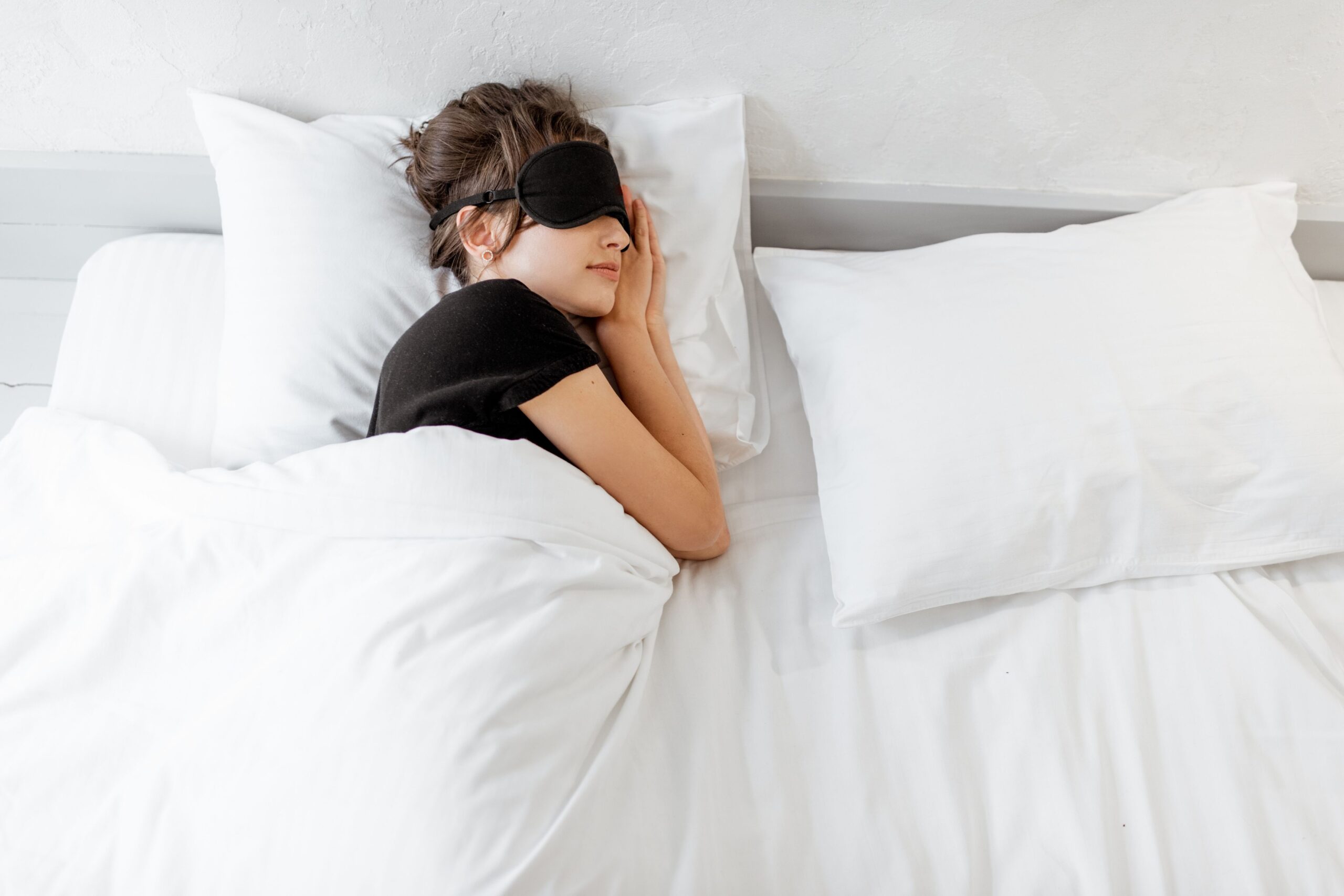 Sleeping in bed